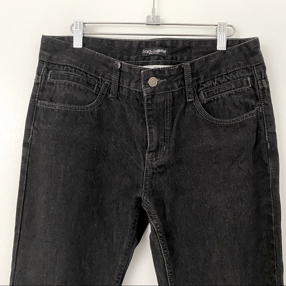 Dolce & Gabbana Black Charcoal Denim Jeans